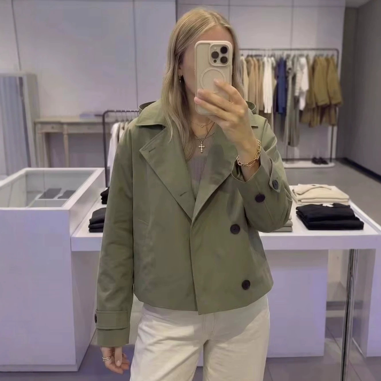 Women's Loose Hooded Cape-Style Trench Coat