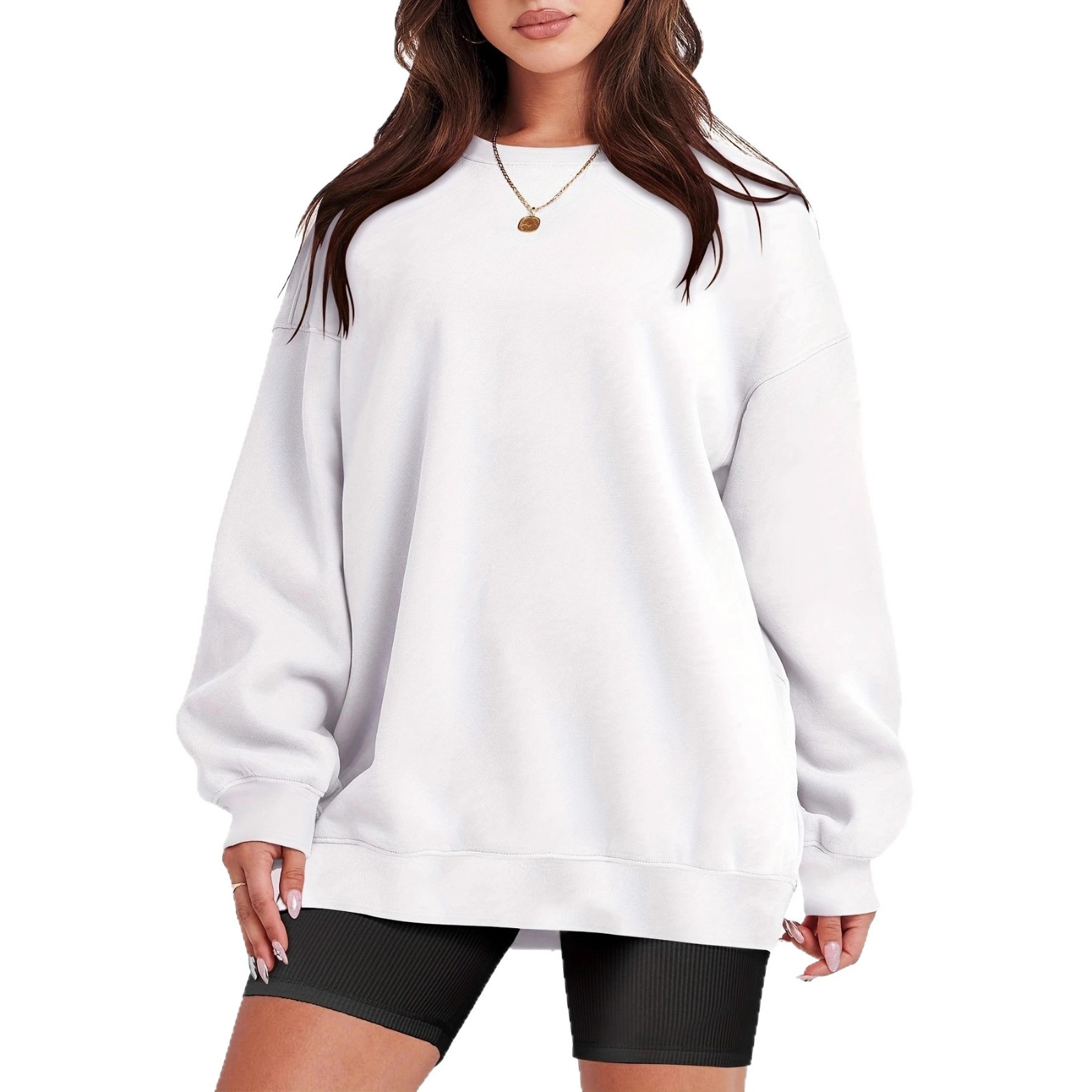 Women's Oversized Loose Crewneck Pullover Sweatshirt Long Sleeve