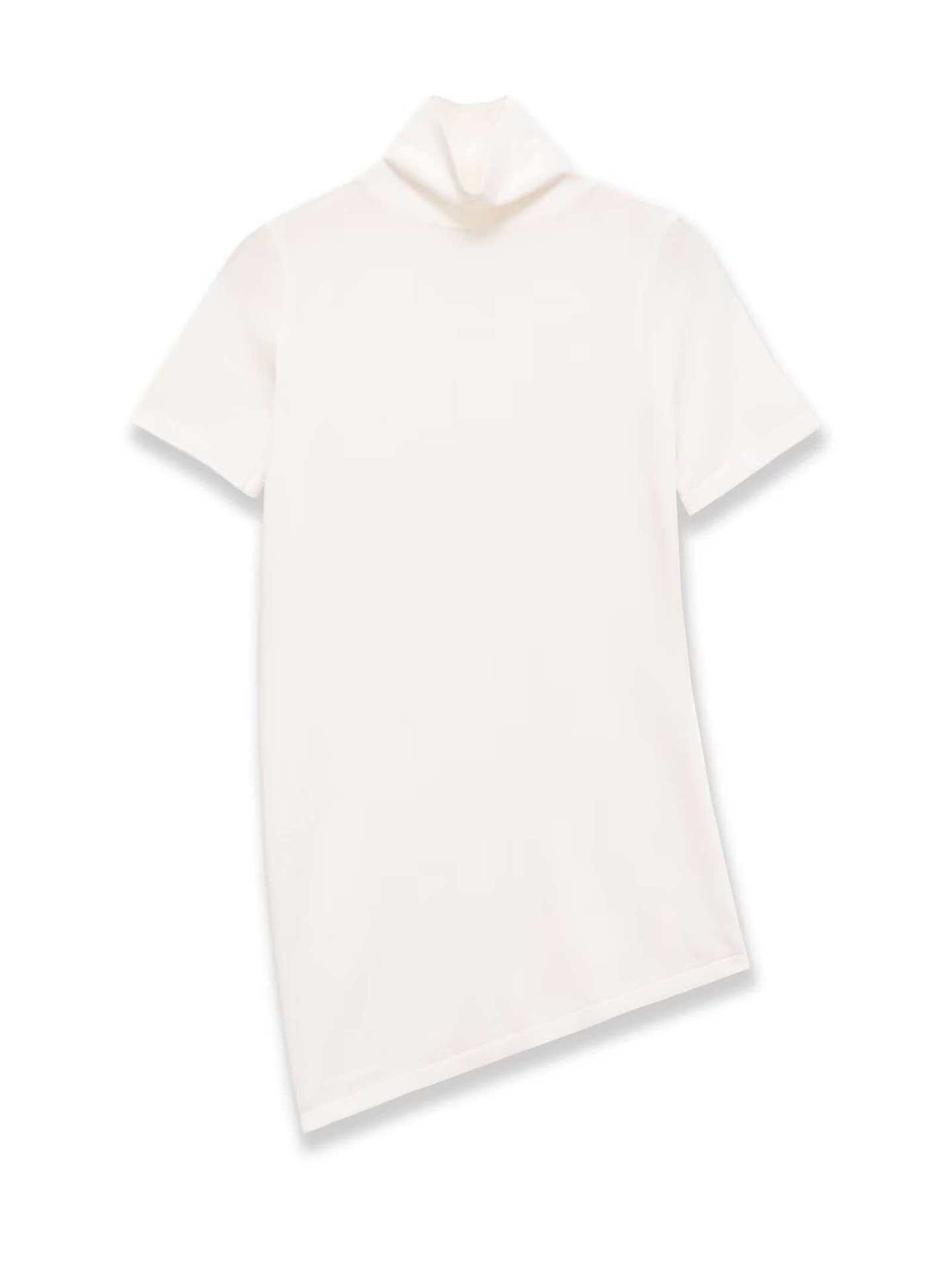 Women's Retro High Neck Short Sleeve Knit Top