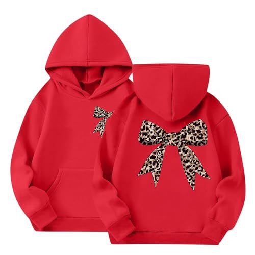 Women's Bow Ribbon Print Hoodie