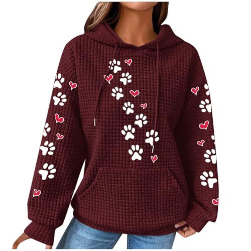 Women's Heart & Paw Print Hoodie