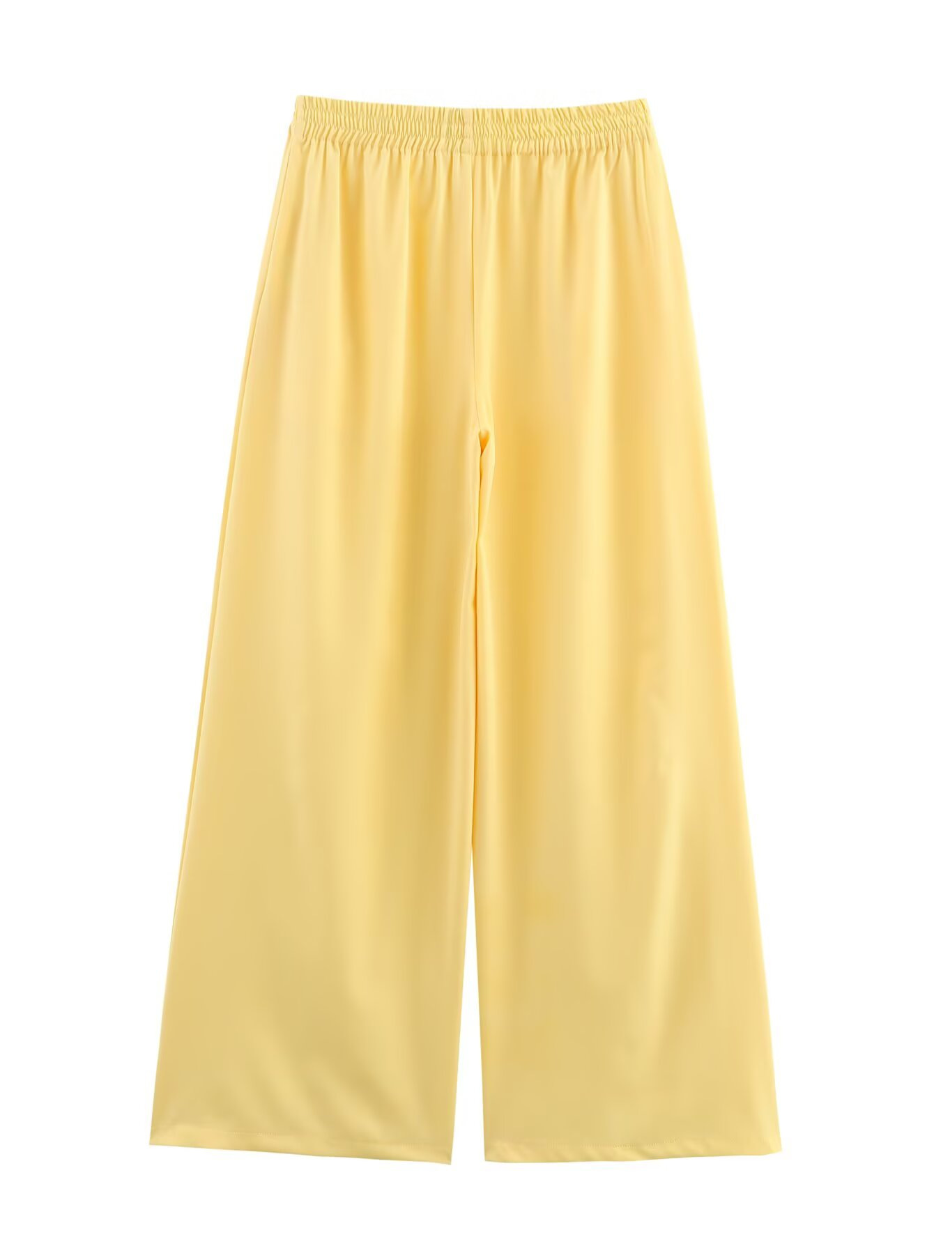 Women's Two-Tone Collared Long-Sleeve Shirt and Pants Set