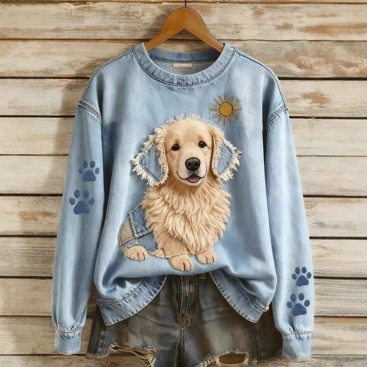 Women's Christmas Animal Print Sweatshirt