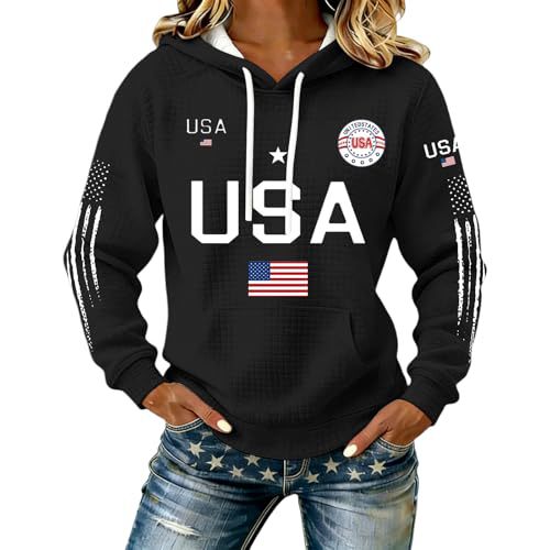 Women's Star Print Casual Hoodie