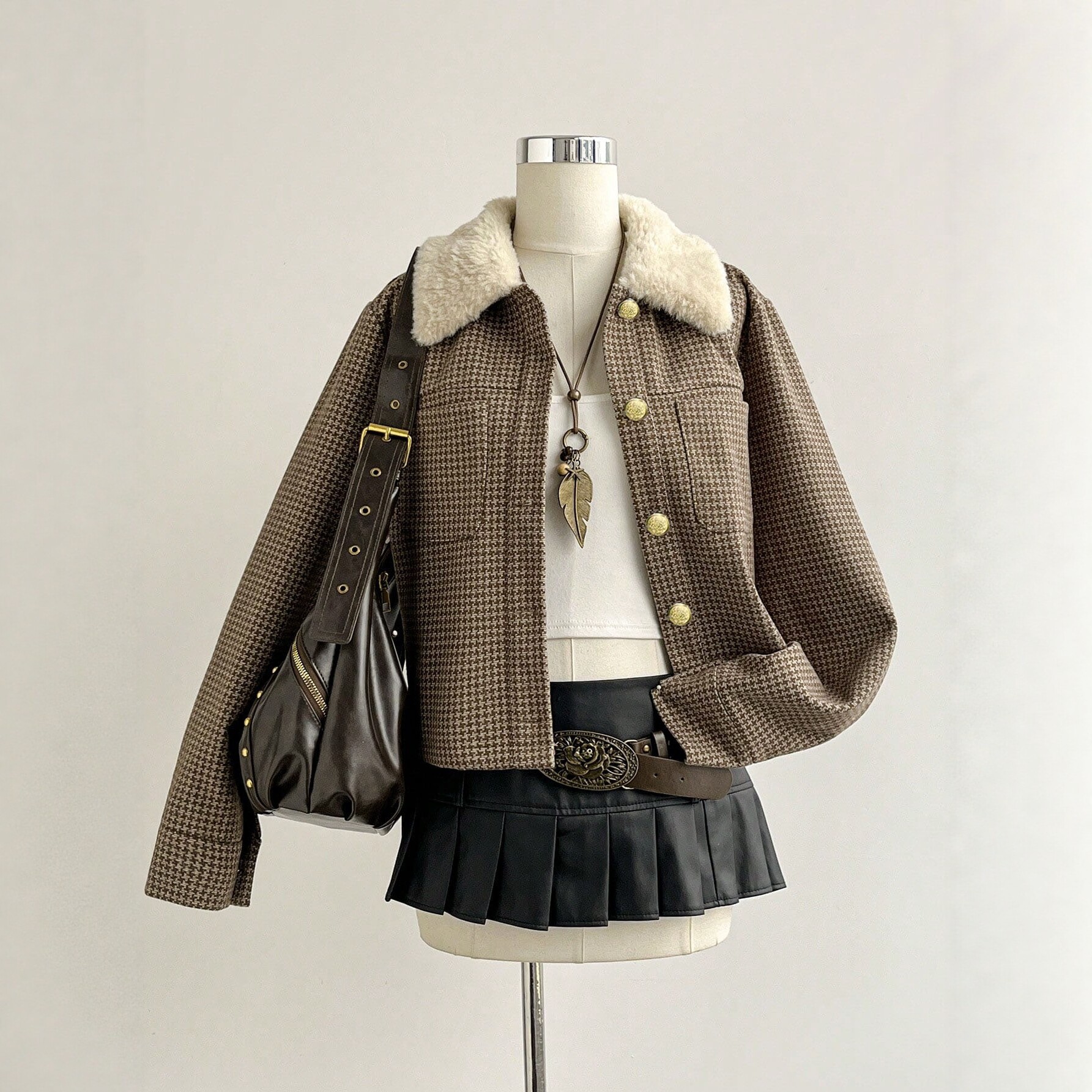 Women's Loose Vintage Lapel Collar Short Jacket