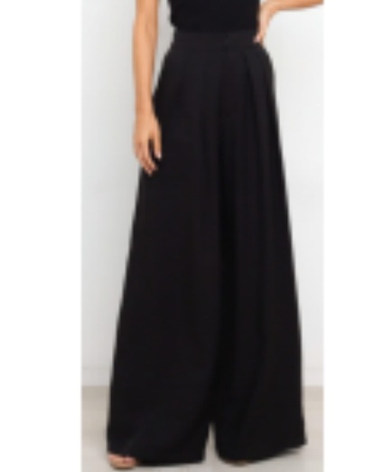 Women's Wide-Leg Pants with Elastic Waist, Loose Comfortable Casual Trousers