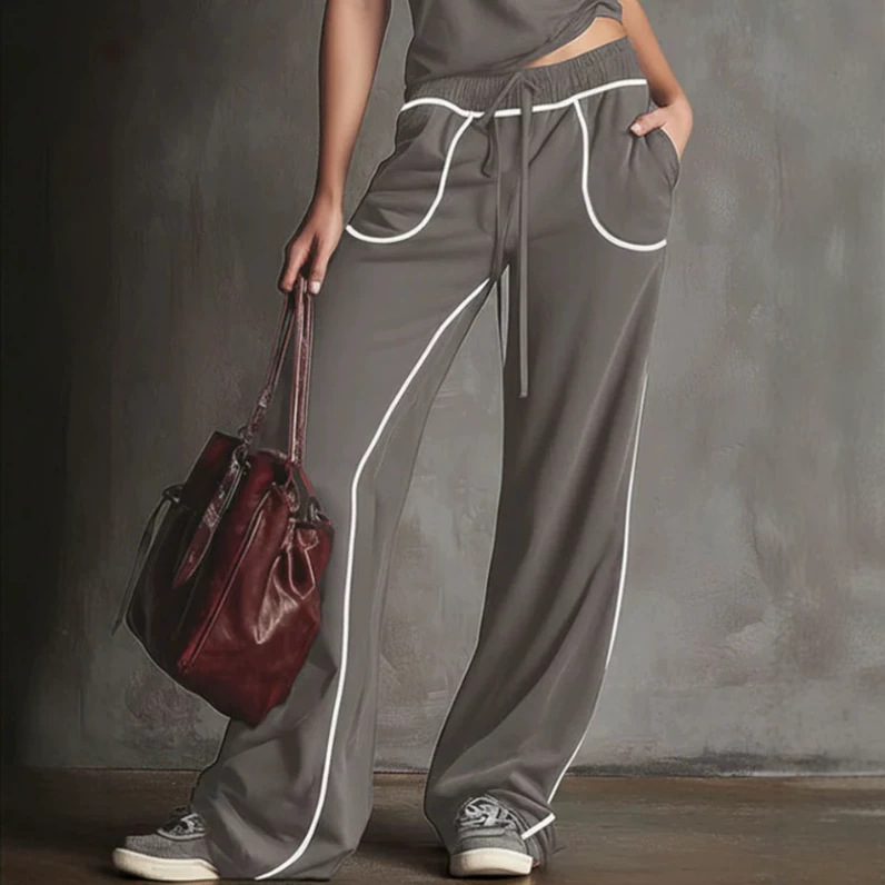 Women's Sleeveless Top and Pants Set Casual Solid Color