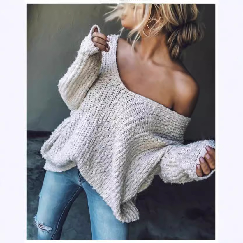 Women's Hooded Pullover Knit Sweater