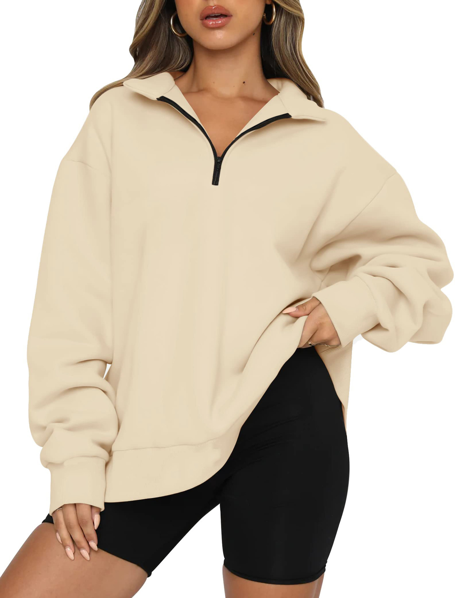 Women's Casual Long-Sleeve Pullover Sweatshirt
