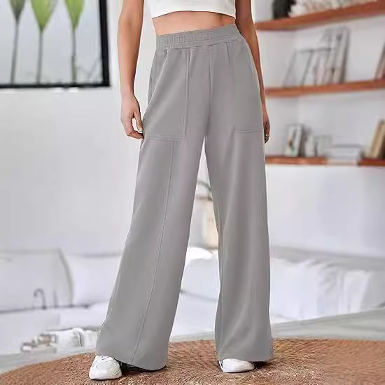 Women's High-Waist Wide-Leg Casual Pants