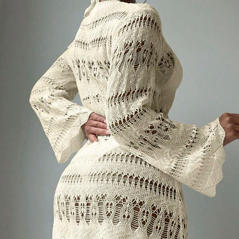 Women's Lightweight Open-Knit Slim-Fit Pullover Sweater