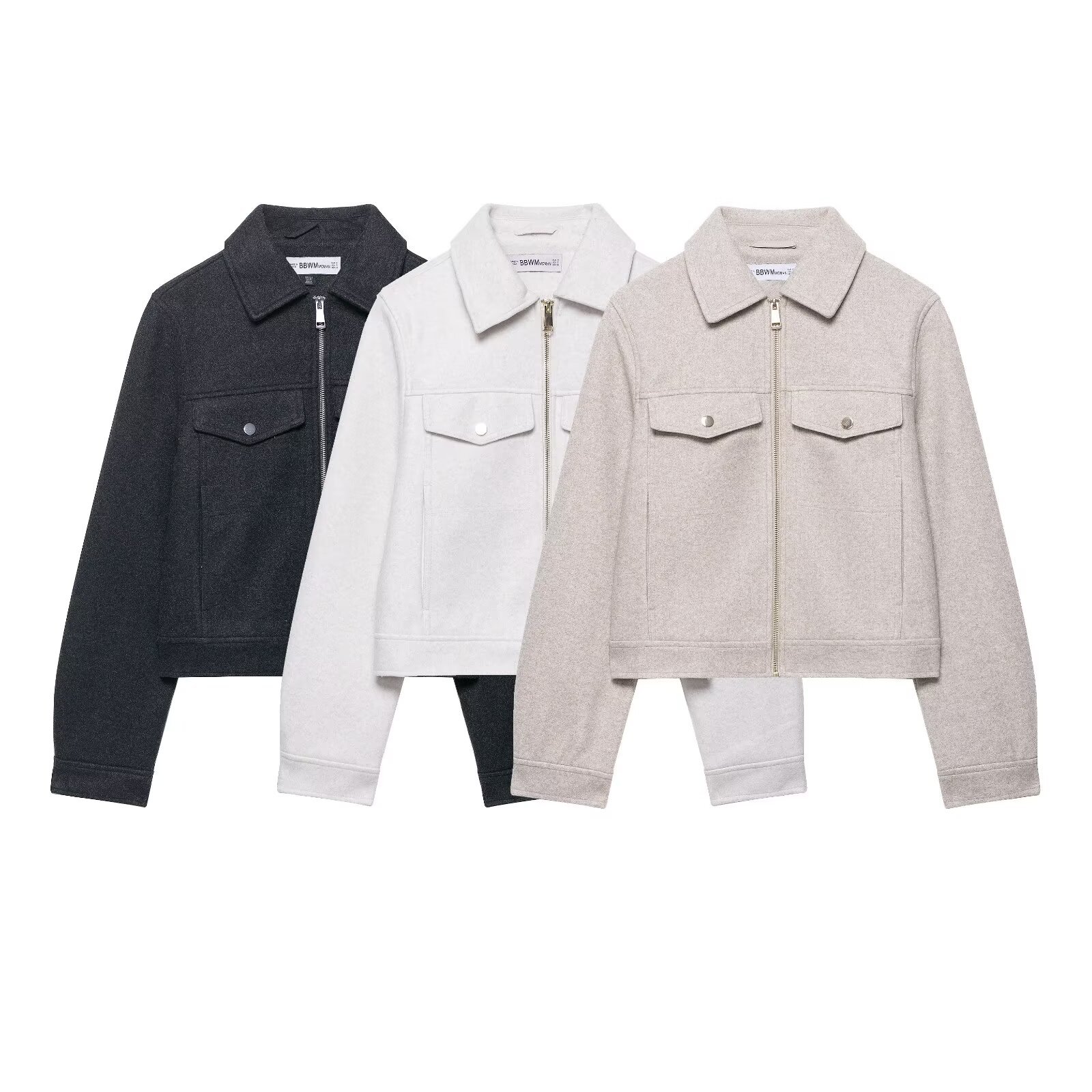 Women's Soft Zip-Up Bomber Jacket