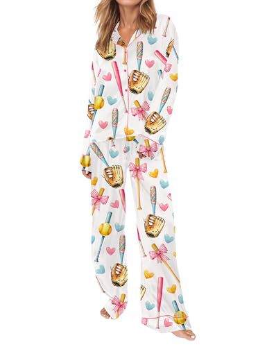 Women's Cuban Collar Print Long Sleeve Shirt Set