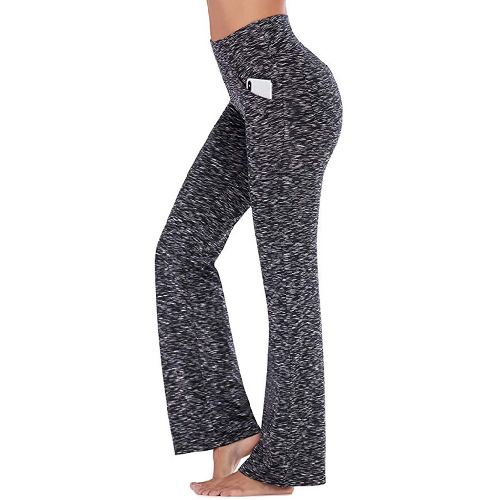 High-Waisted Flare Wide-Leg Yoga Pants for Women Casual