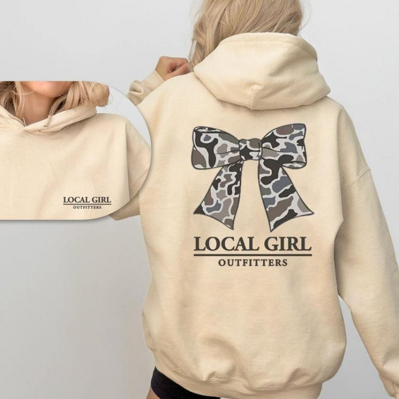 Women's Bow Letter Print Hoodie