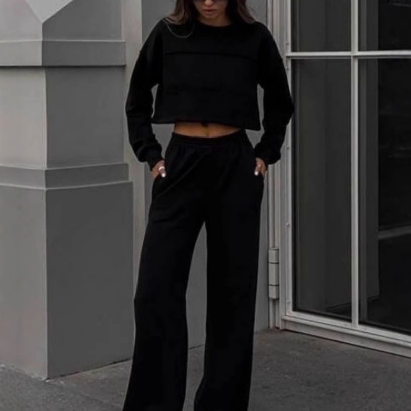 Women's Two-Piece Hoodie and Pants Set Casual Streetwear