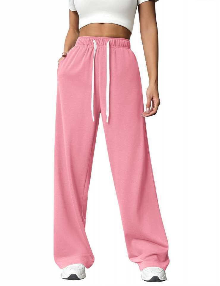 Women's Loose Straight Wide-Leg Athletic Casual Pants