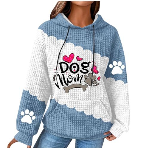 Women's Heart & Cute Dog Paw Print Hoodie