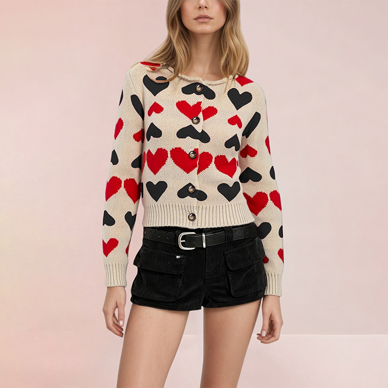Women's Color-Block Loose Knit Cardigan