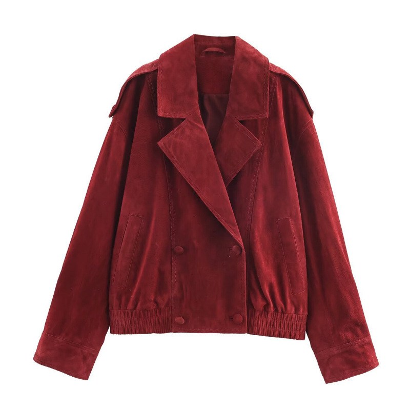 Women's Long Sleeve Blazer Jacket Double-Breasted 3D Pattern