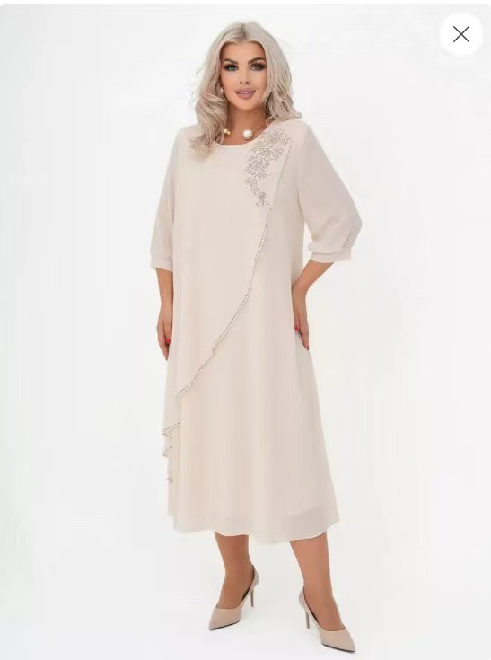 Women's Summer Printed Irregular Long Dress