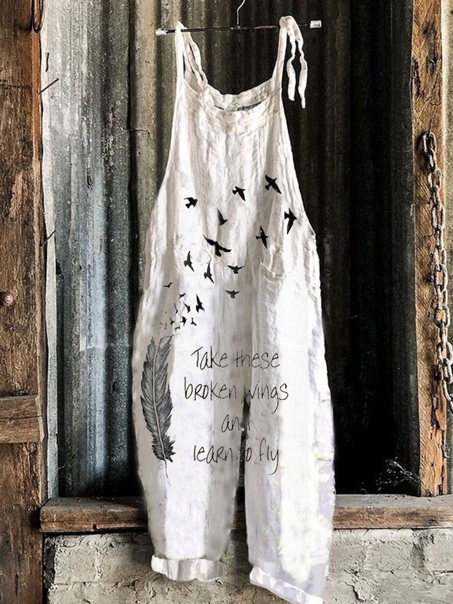 Sweet Floral Print Wide-Leg Jumpsuit