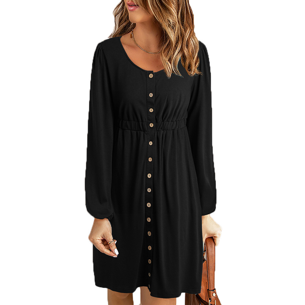 Women's Off-Shoulder Long-Sleeve Mini Dress with Waist Cinch