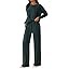 Women's 2-Piece Long Sleeve Crewneck Wide-Leg Lounge Set with Pockets