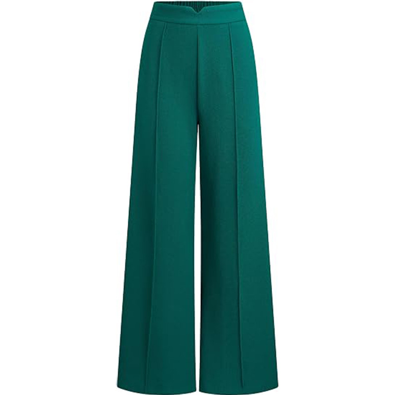 High-Waist Straight-Leg Wide-Leg Dress Pants for Women