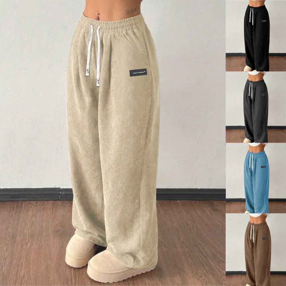 Corduroy Loose Casual Pants for Women