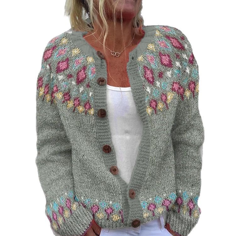 Women's Colorblock Open-Front Cardigan Sweater