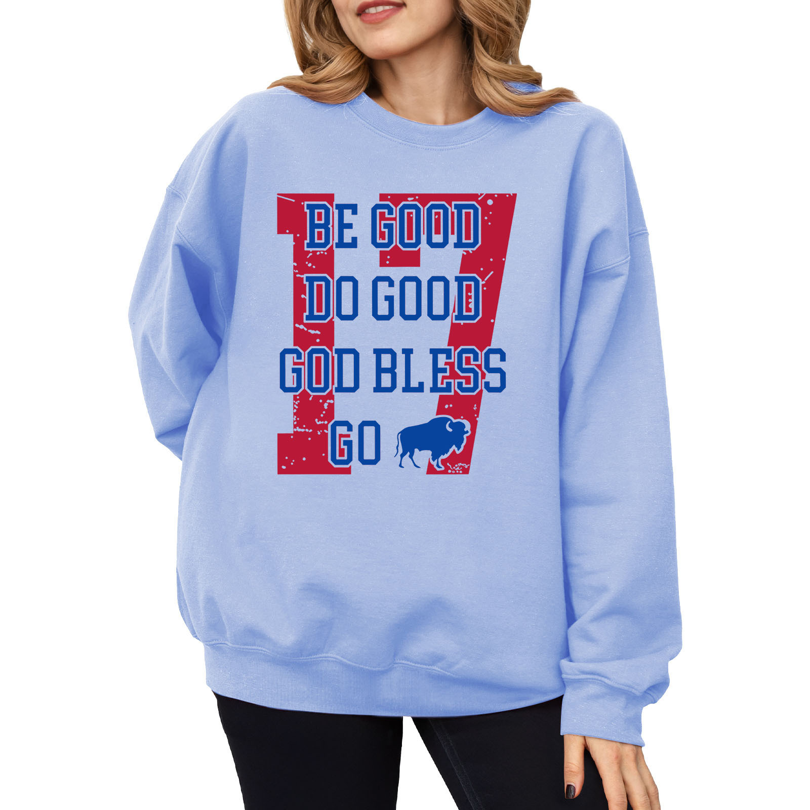 Women's Letter Print Crewneck Sweatshirt