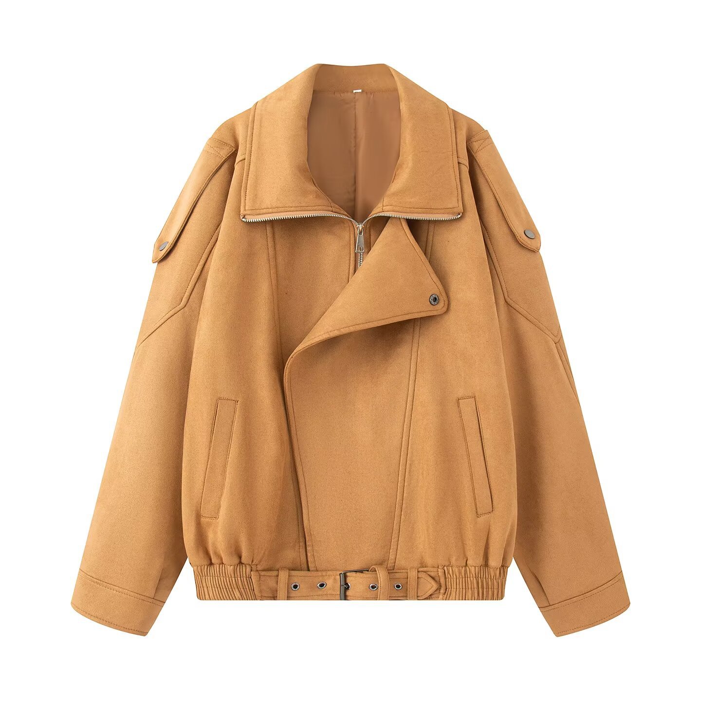 Women's Loose Faux Suede Jacket