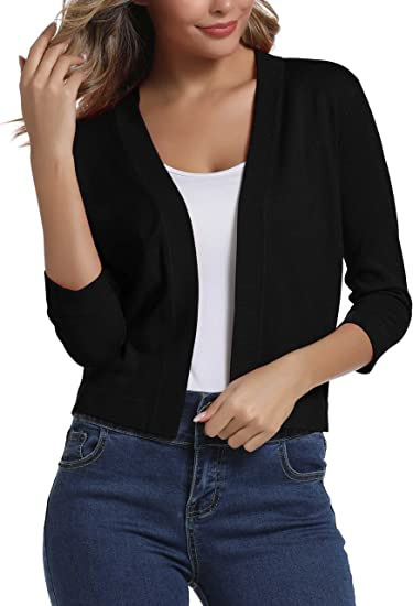 Women's Elegant Short Knit Cardigan Sweater