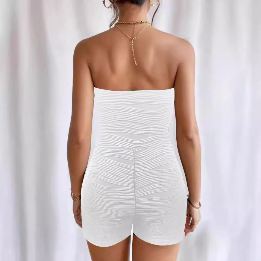 Sexy Sleeveless Open-Back Slim-Fit Jumpsuit
