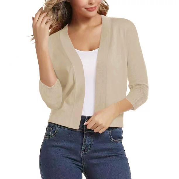 Women's Elegant Short Knit Cardigan Sweater