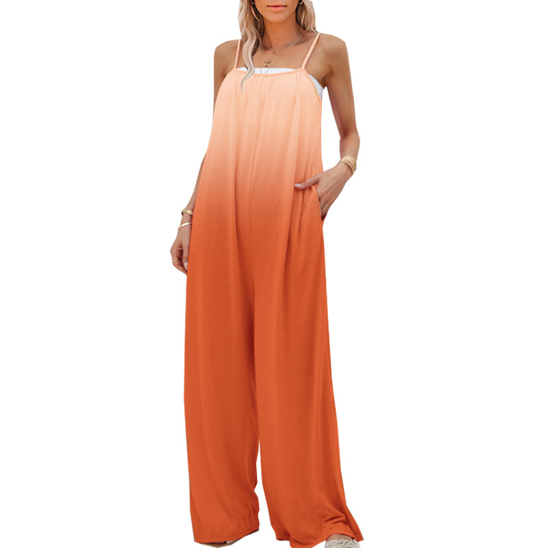 Women's Plus Size Sleeveless High Waist Wide Leg Jumpsuit