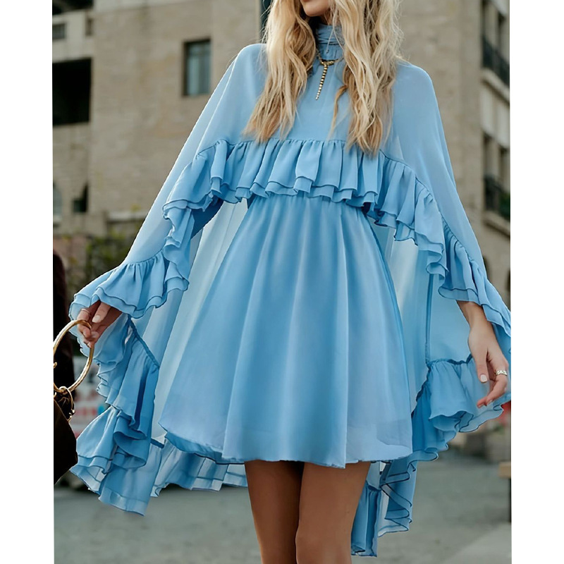 Elegant Solid Color Cami Dress Two-Piece Set