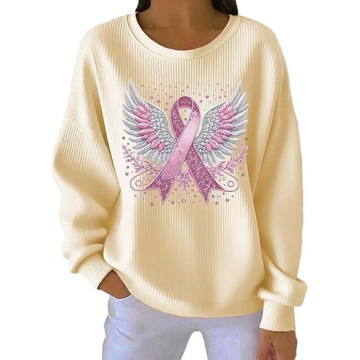 Angel Wings Ribbon Bow Print Women's Hoodie