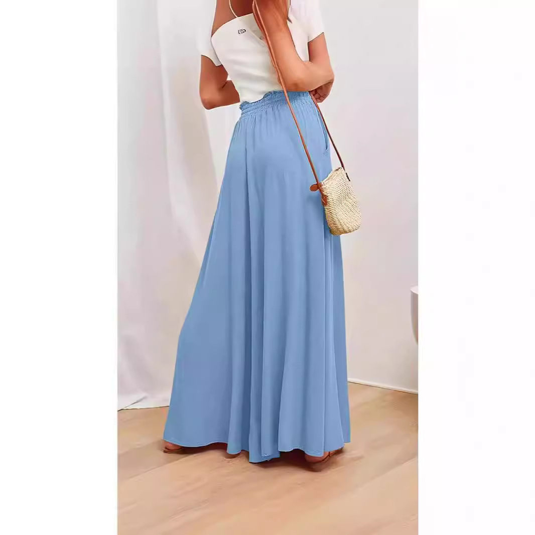 Women's Casual Wide-Leg Loose High-Waist Long Pants