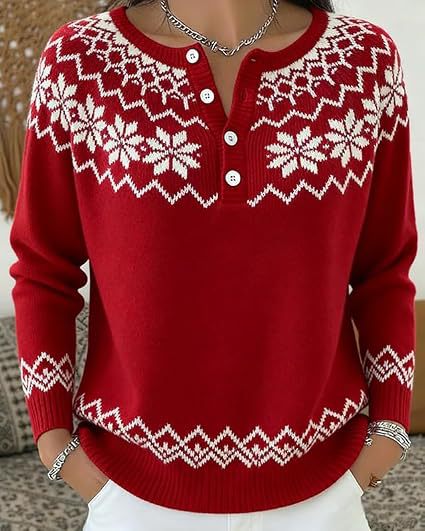 Women's Vintage Floral Print Button Sweatshirt