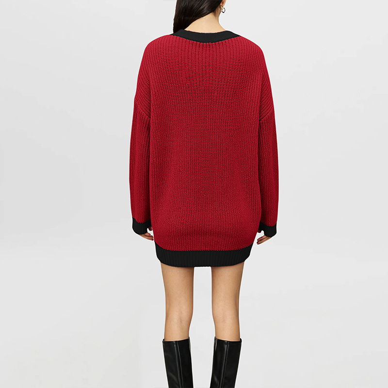 Heart Jacquard Pullover Sweater