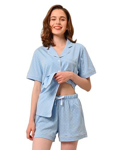 Women's Cuban Collar Short Sleeve Printed Shirt Set