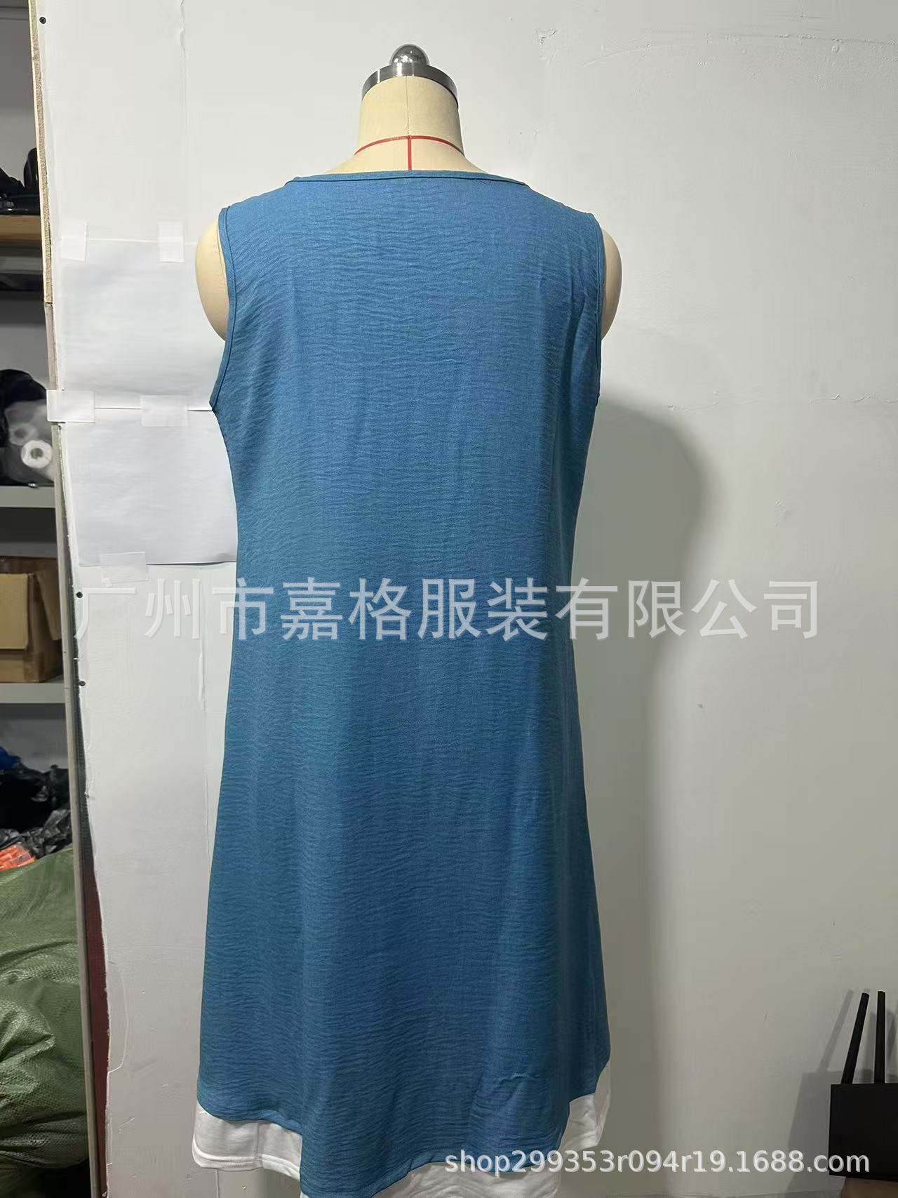 Women's Sleeveless A-Line Tank Dress Loose Fit