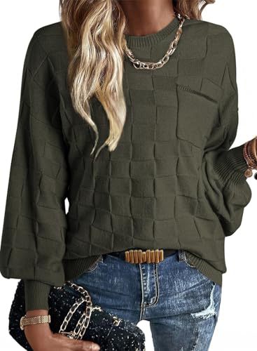 Women's Crewneck Long Sleeve Knit Sweater