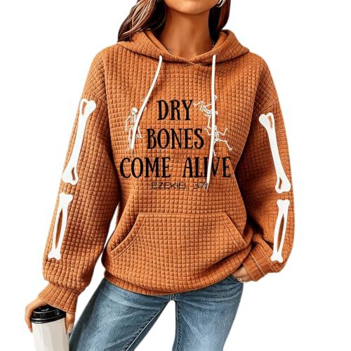 Letter Skull 3D Print Hoodie Casual Loose Pullover