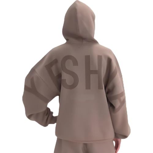 Women's Letter Print Hooded Sweatshirt