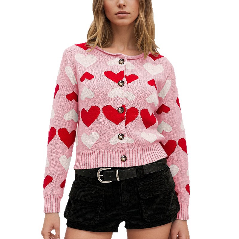 Women's Color-Block Loose Knit Cardigan