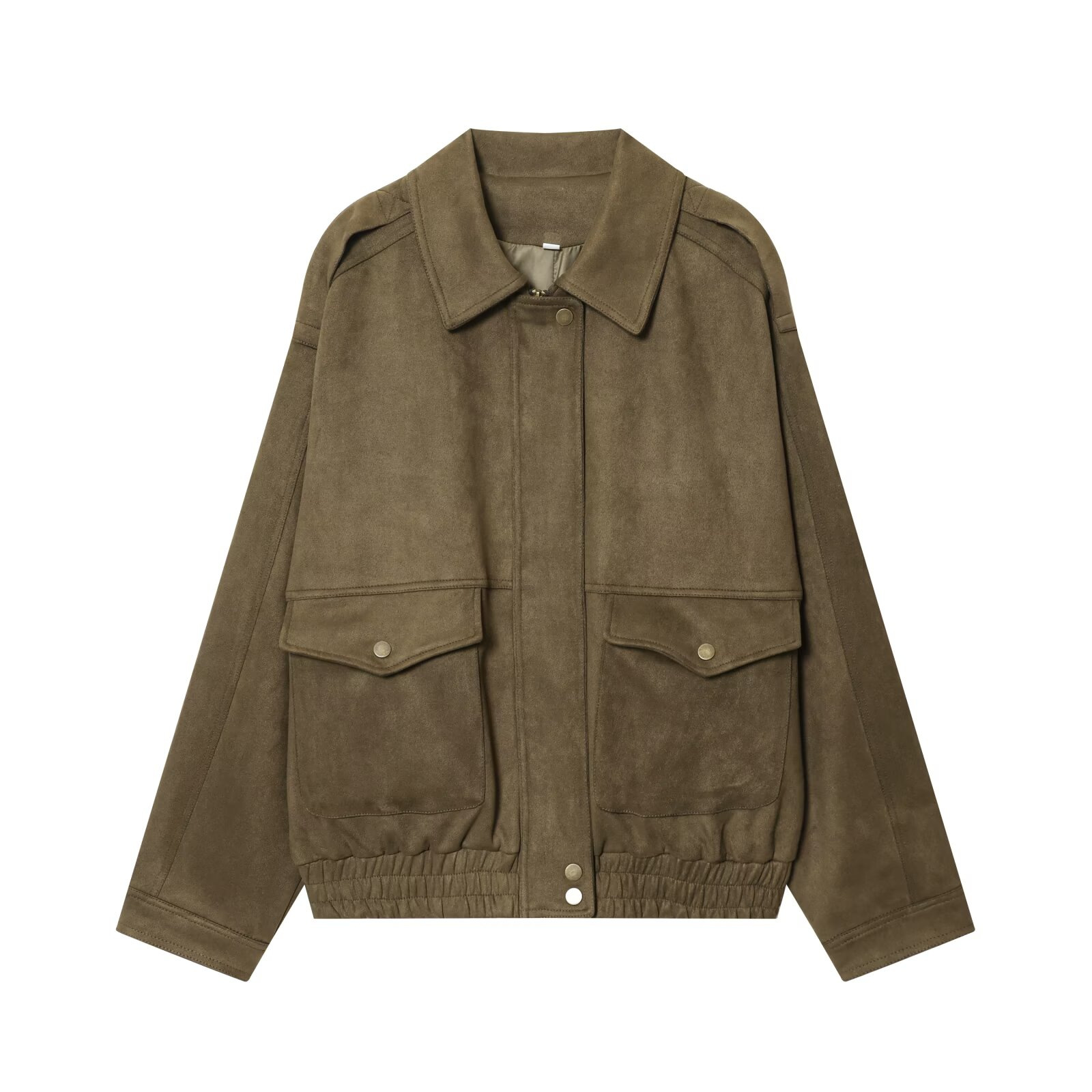 Suede Jacket with Pockets