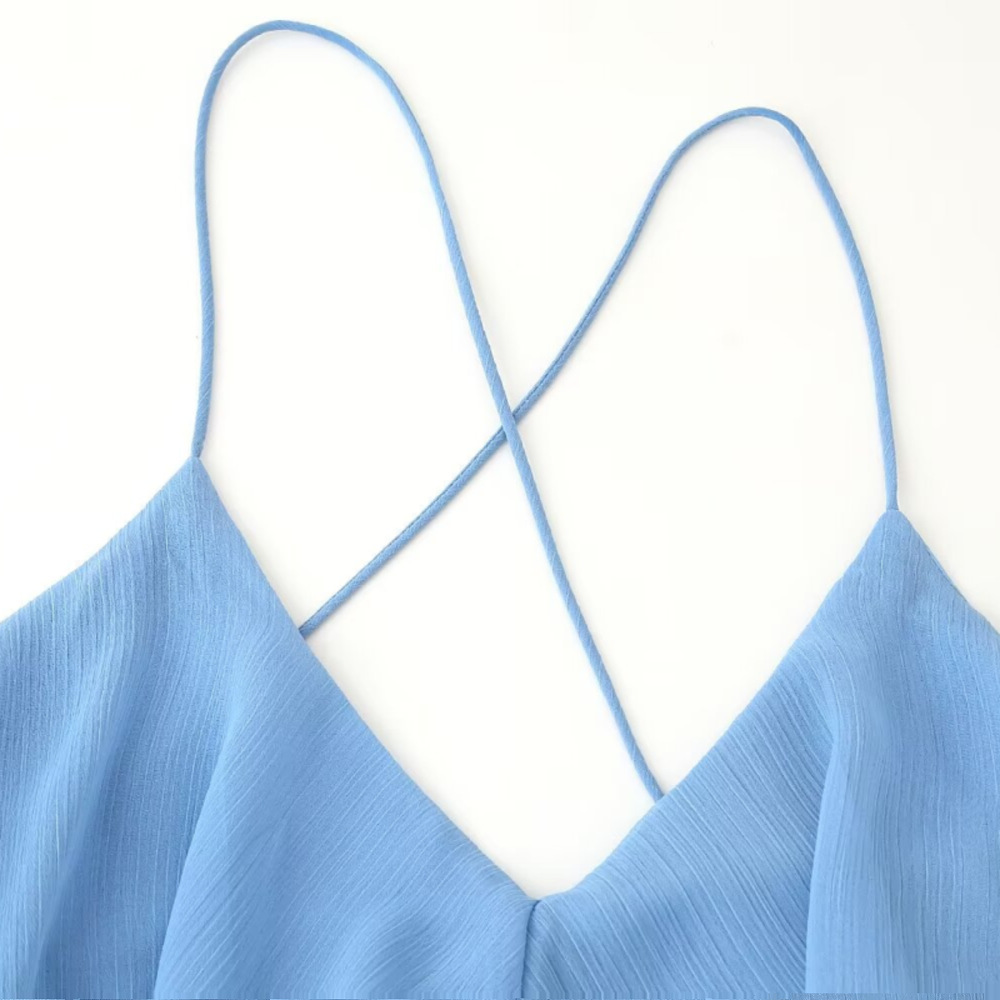 Women's Layered Cami Dress with Tie Detail